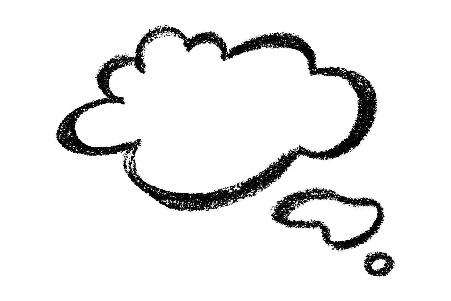 Hand drawn speech bubble Blank empty message box Textbox frame for banners, price tags, stickers, design idea new talk vector