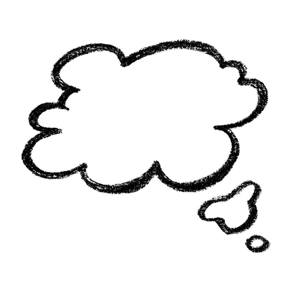 Hand drawn speech bubble Blank empty message box Textbox frame for banners, price tags, stickers, design idea new cloud vector