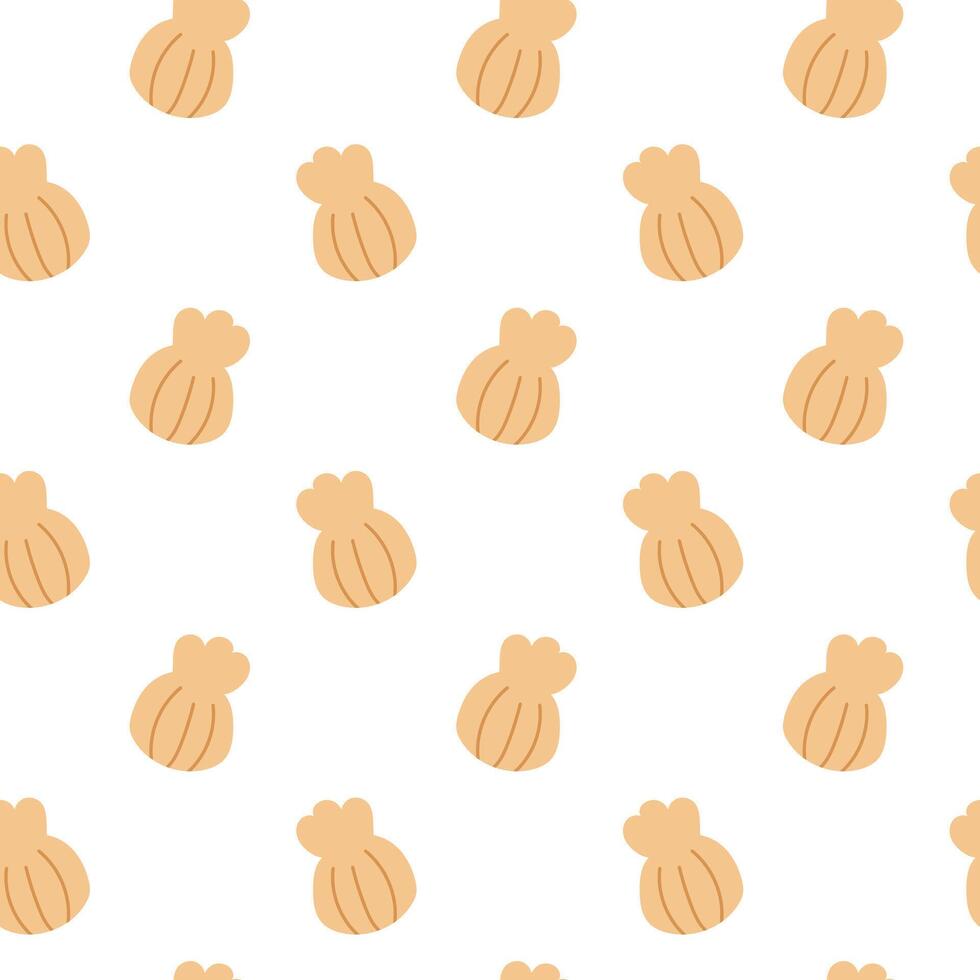 seamless pattern with shells vector