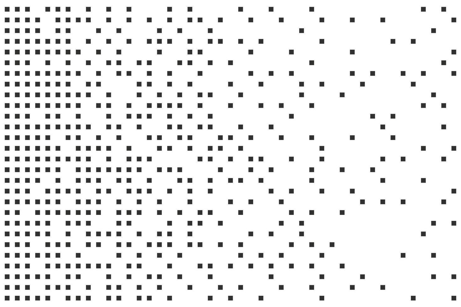 Disintegration dots grain noise, fade halftone effect, disperse dot work, Dispersed background mosaic pixel grid. vector