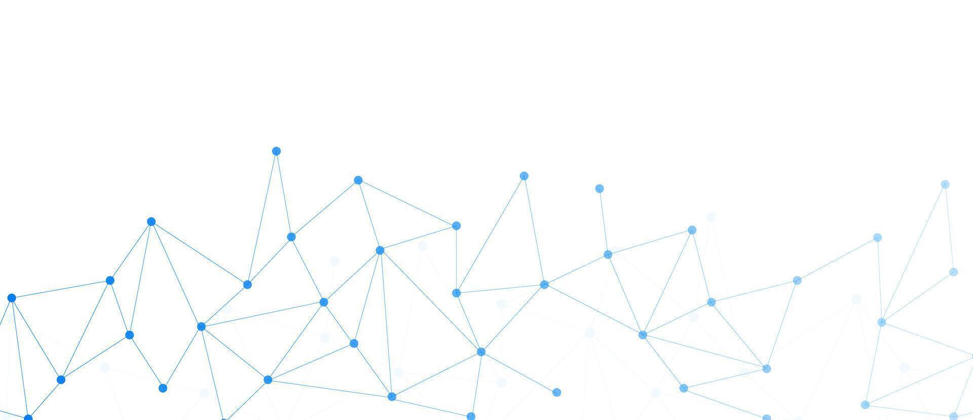 Abstract white blue digital plexus technology futuristic communication high tech background. Technology dots lines connect network background. vector