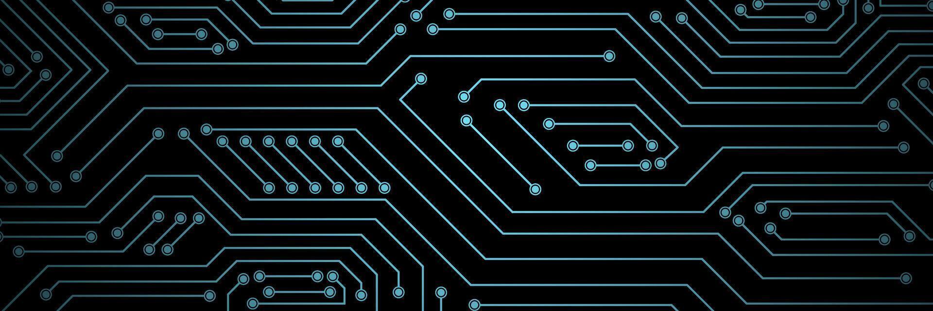 digital background with glowing blue circuit lines creating modern technology and innovation abstract pattern vector