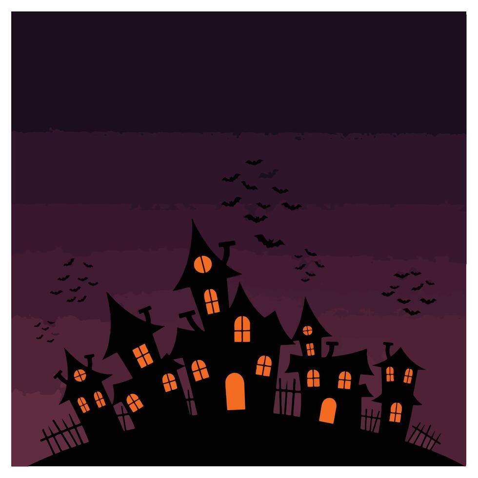 This spooky background clip art captures the mysterious halloween vibe with a bat pattern, creating a festive design in the darkness vector