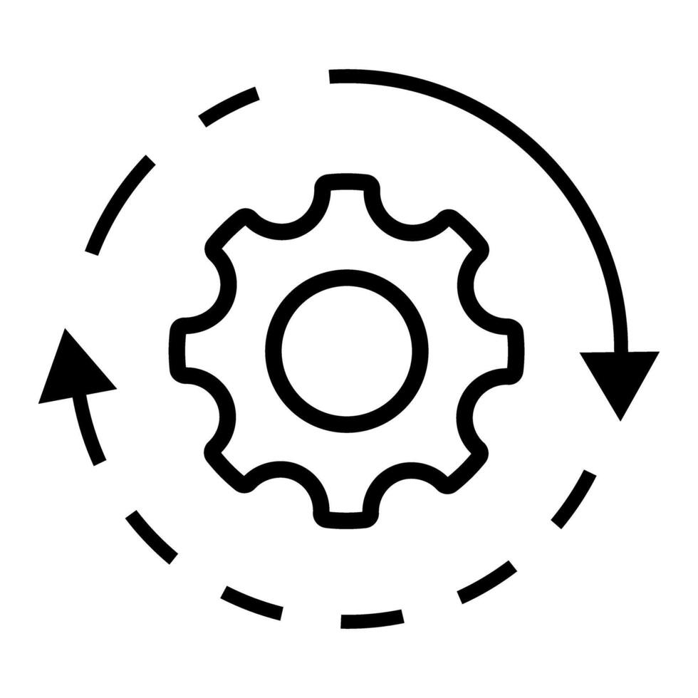 Automation icon . Optimization illustration sign. Authorization symbol. Editable logo. Design for web. vector
