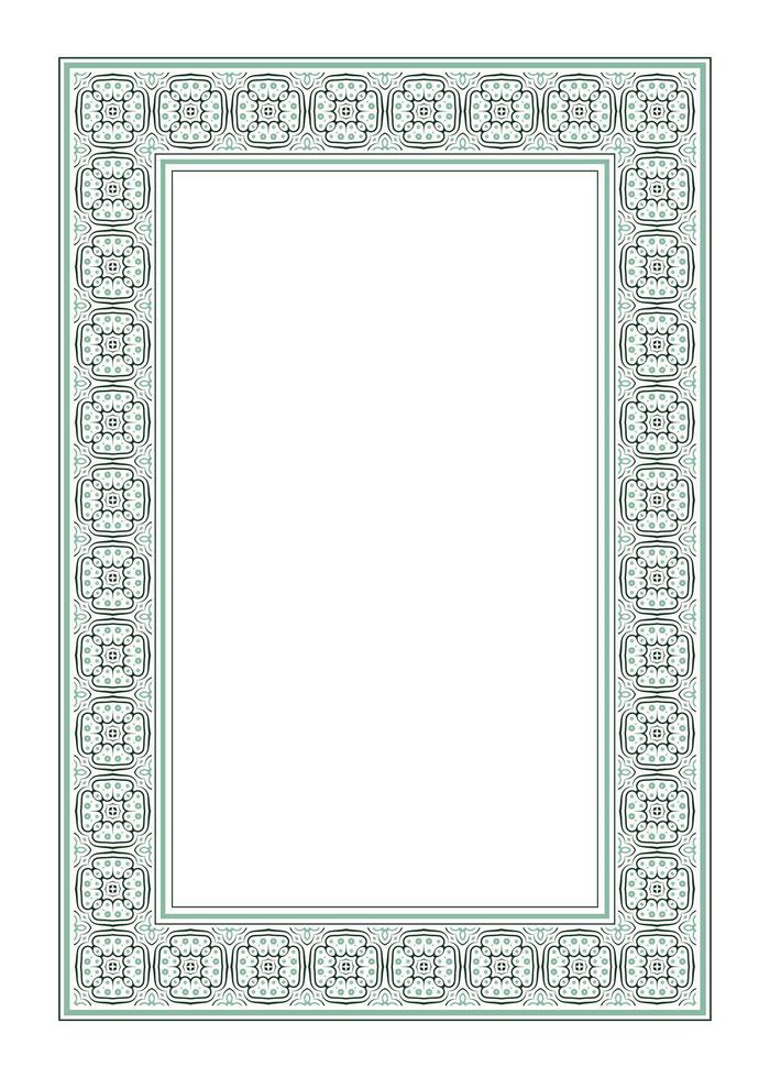 Decorative frame design with intricate patterns vector