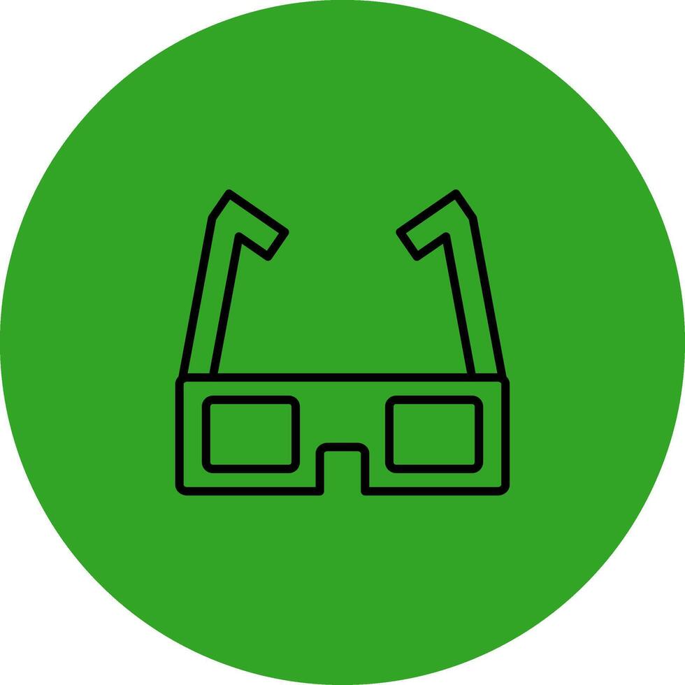 3d lentes sensible aplicación ui forma vector