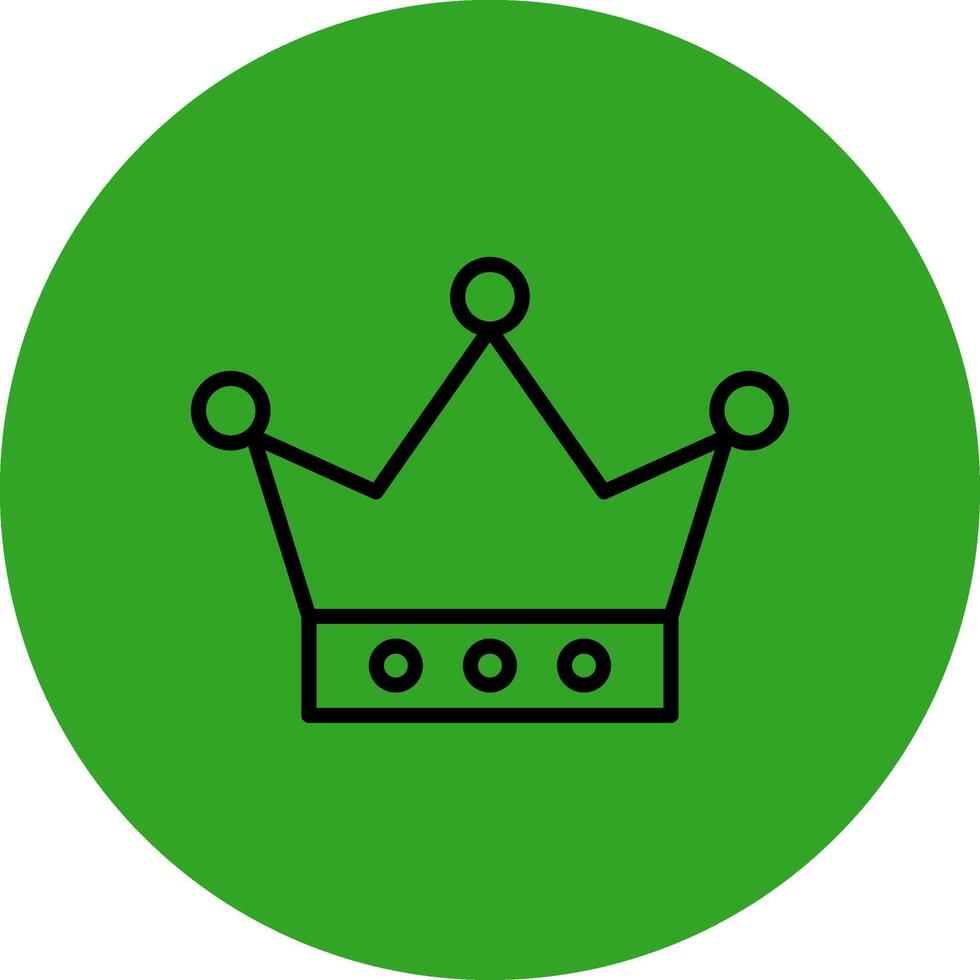 King Crown Coded User Interface Symbol vector