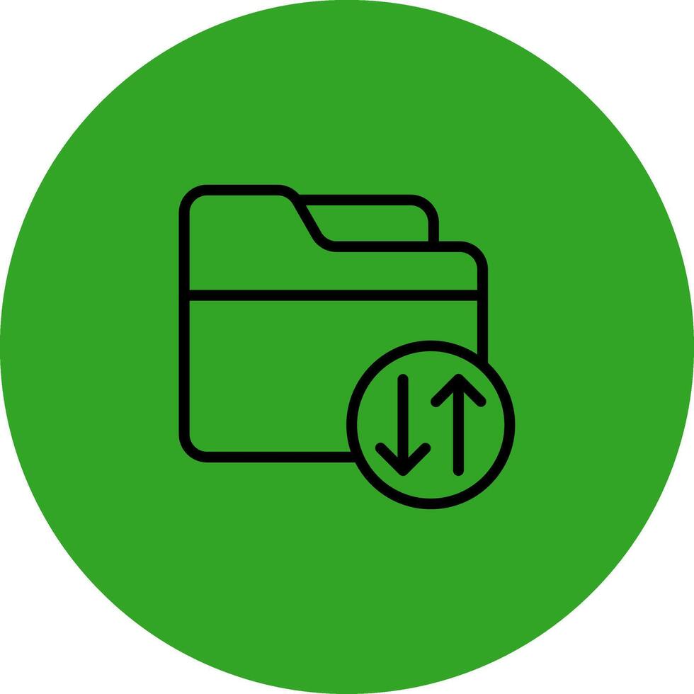 Folder Sort Gradient Style Design Element vector