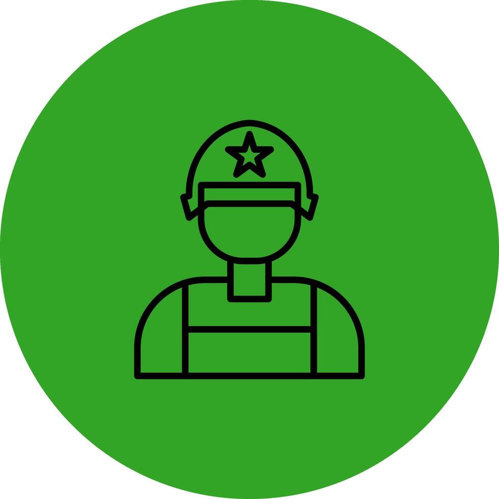 Army Simplified Thin Line Mark vector