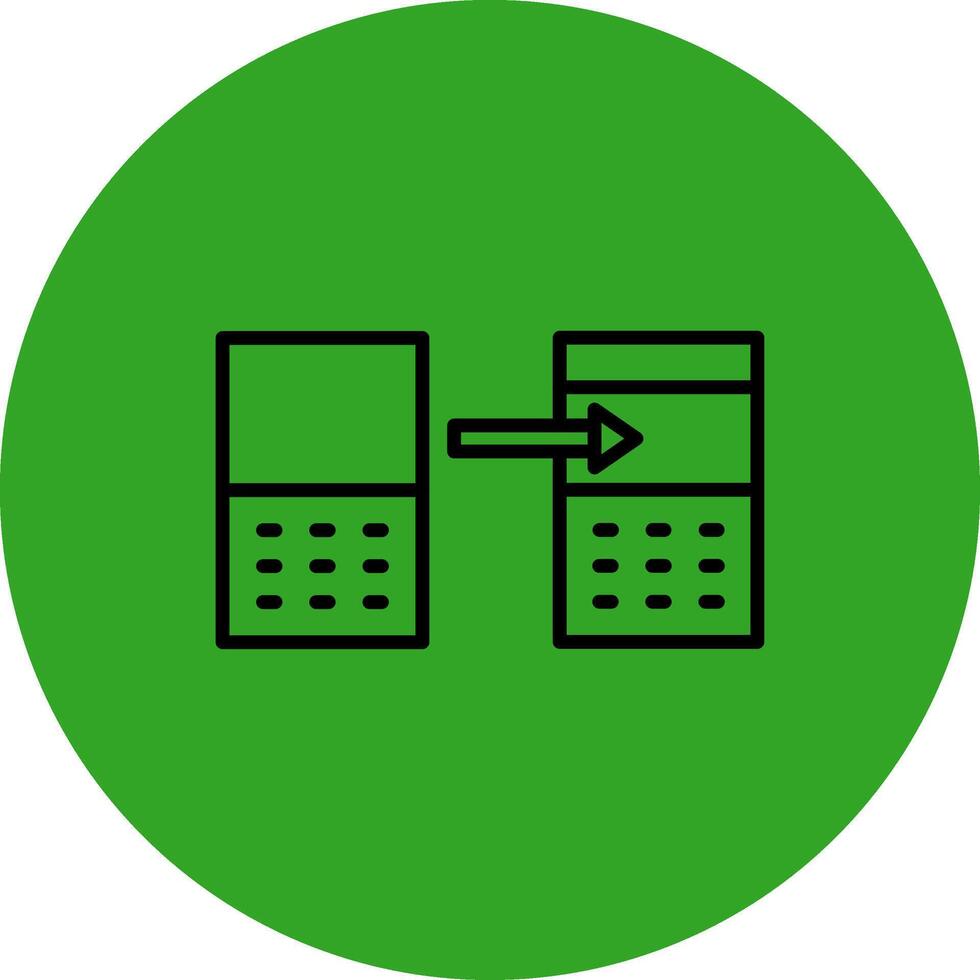 Data Transformation Futuristic User Interface Mark vector