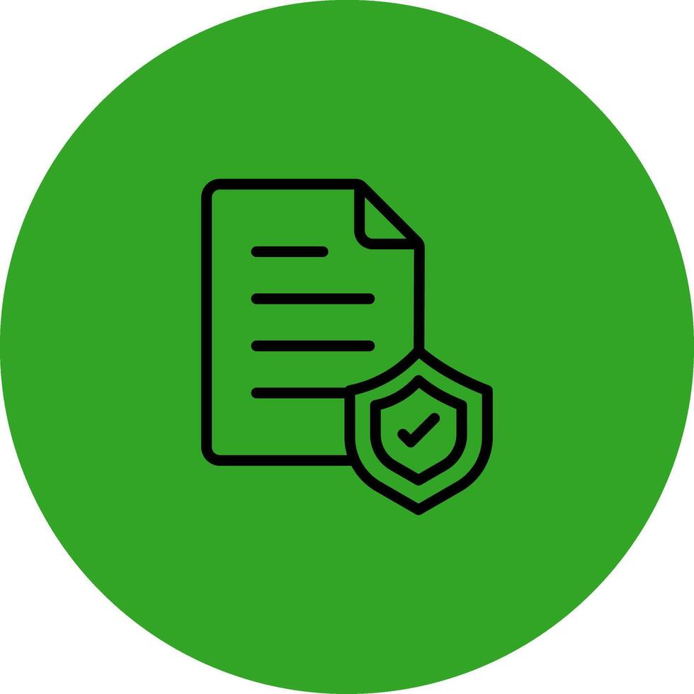 Protected File Three Dimensional Interface Shape vector