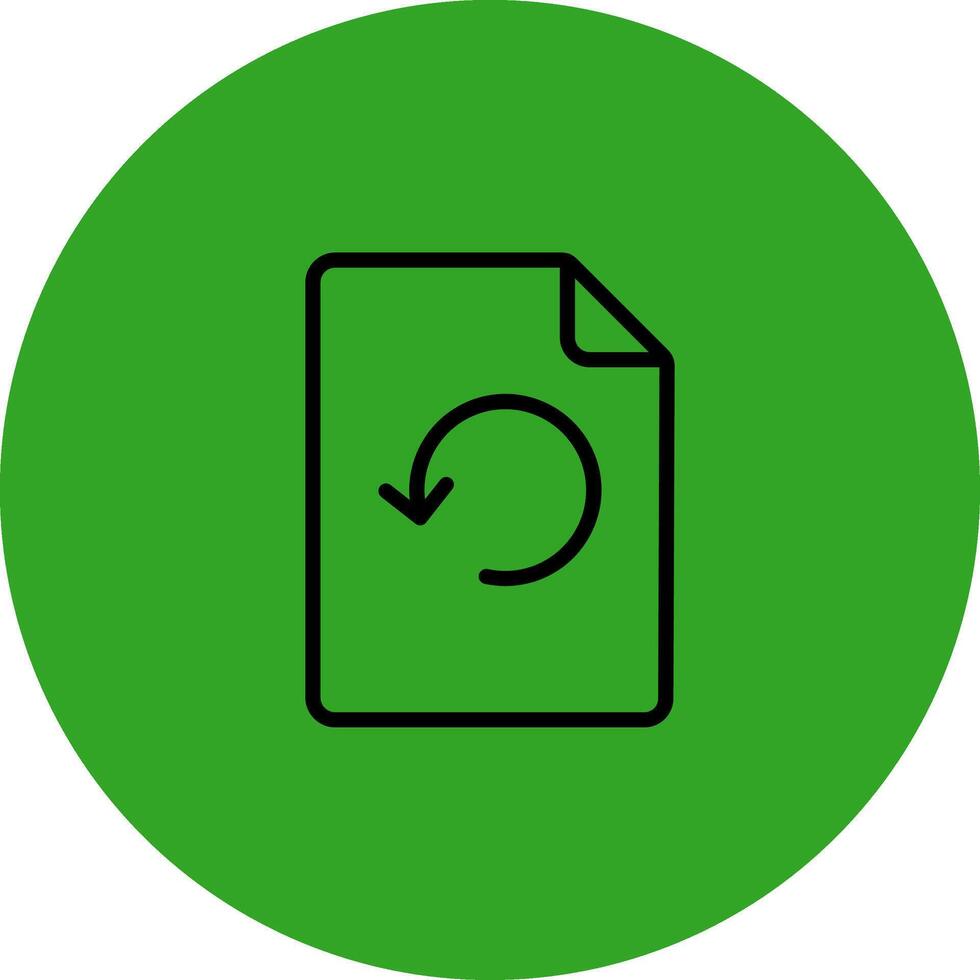 File Backup Gradient Color Style Form vector