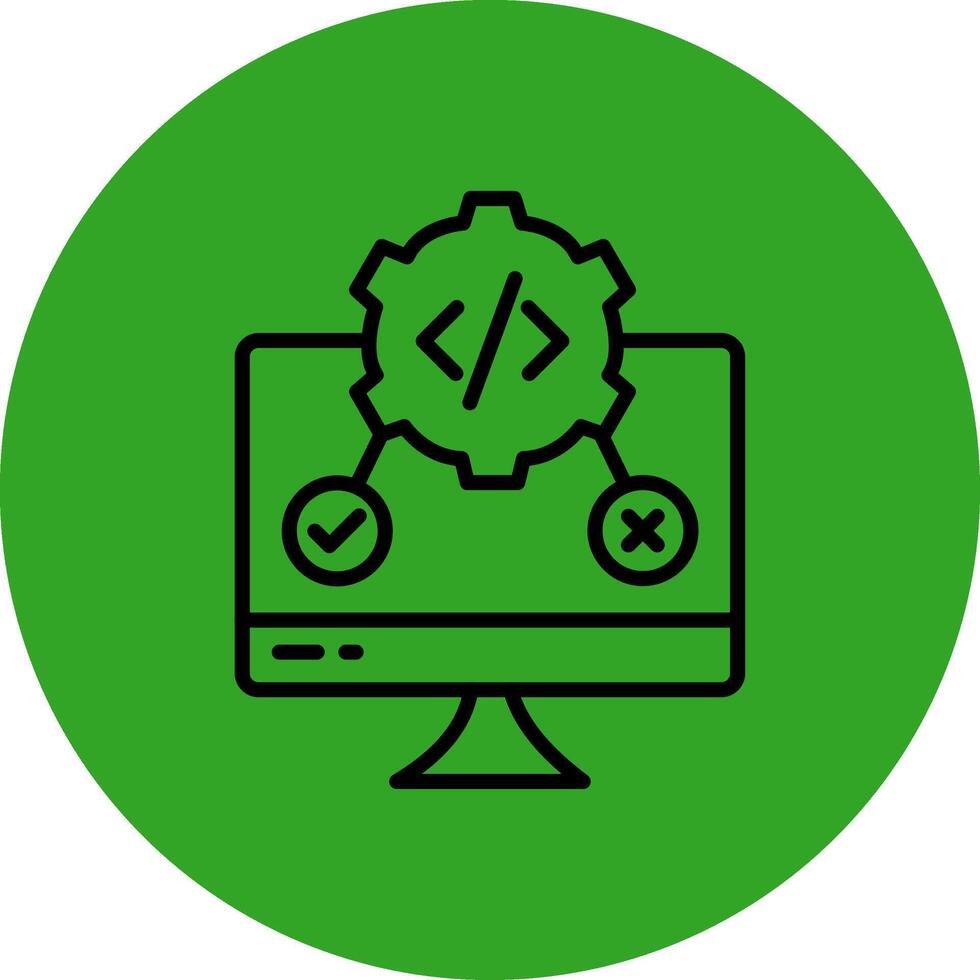 Testing Color Enhanced Style Graphic vector