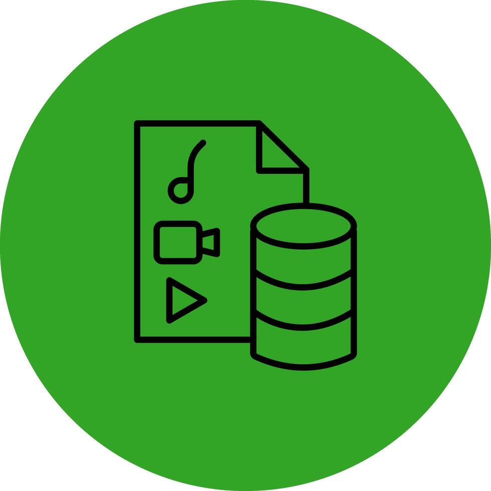 Digital Right Managementtadata Gradient Color Style Form vector