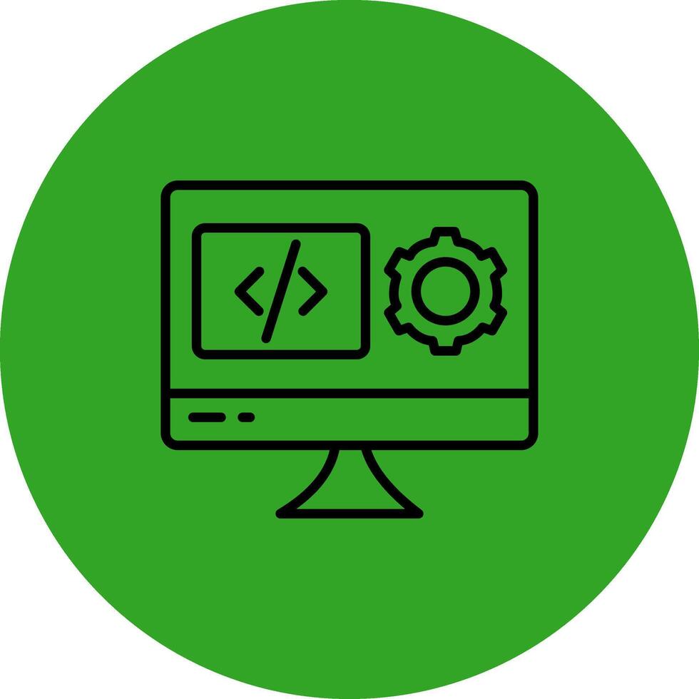 Software Engineering Simplified Design Style Piece vector