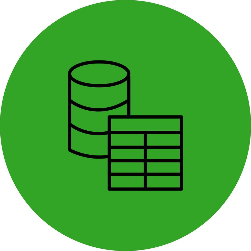 Database Table Custom Line Based Element vector