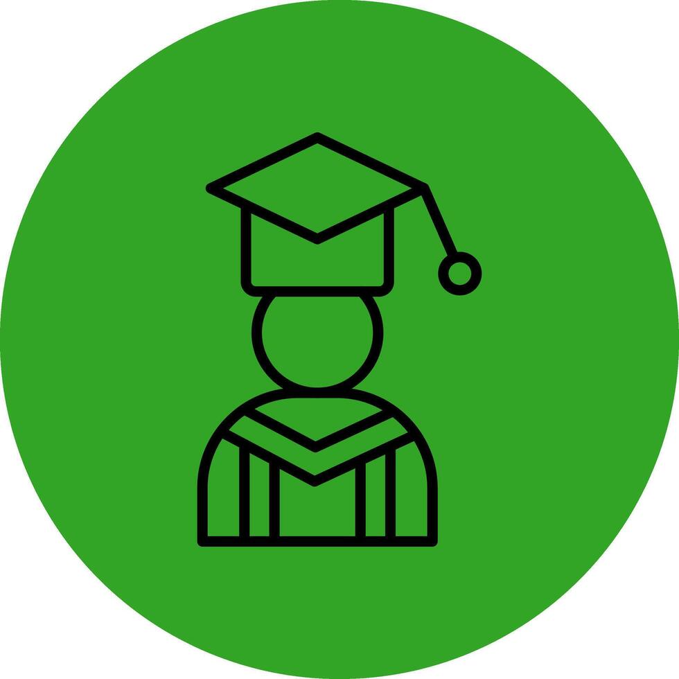 Alumni Iconic Line Based Form vector