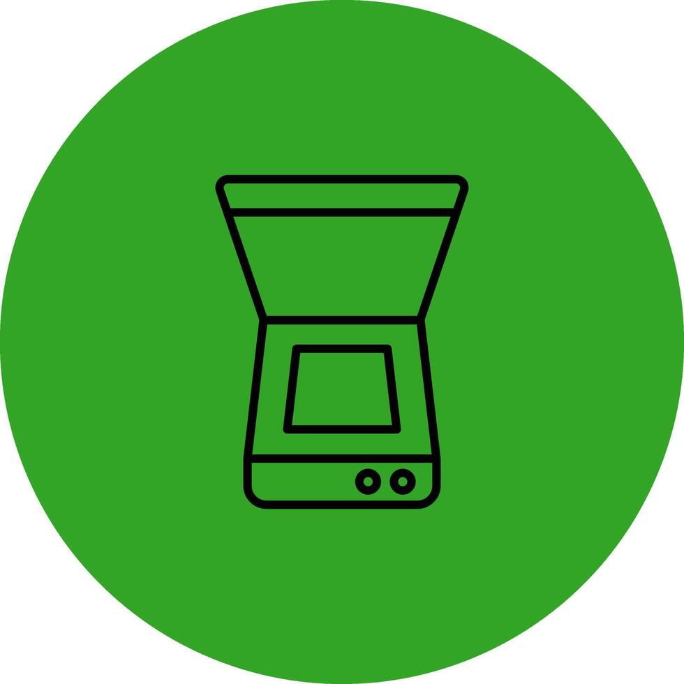 Scanner User Interface Design Mark vector