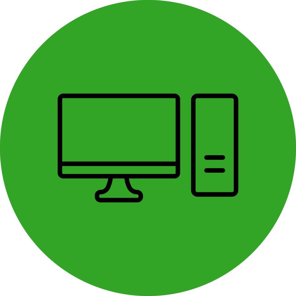 Computer Futuristic Mobile App Badge vector