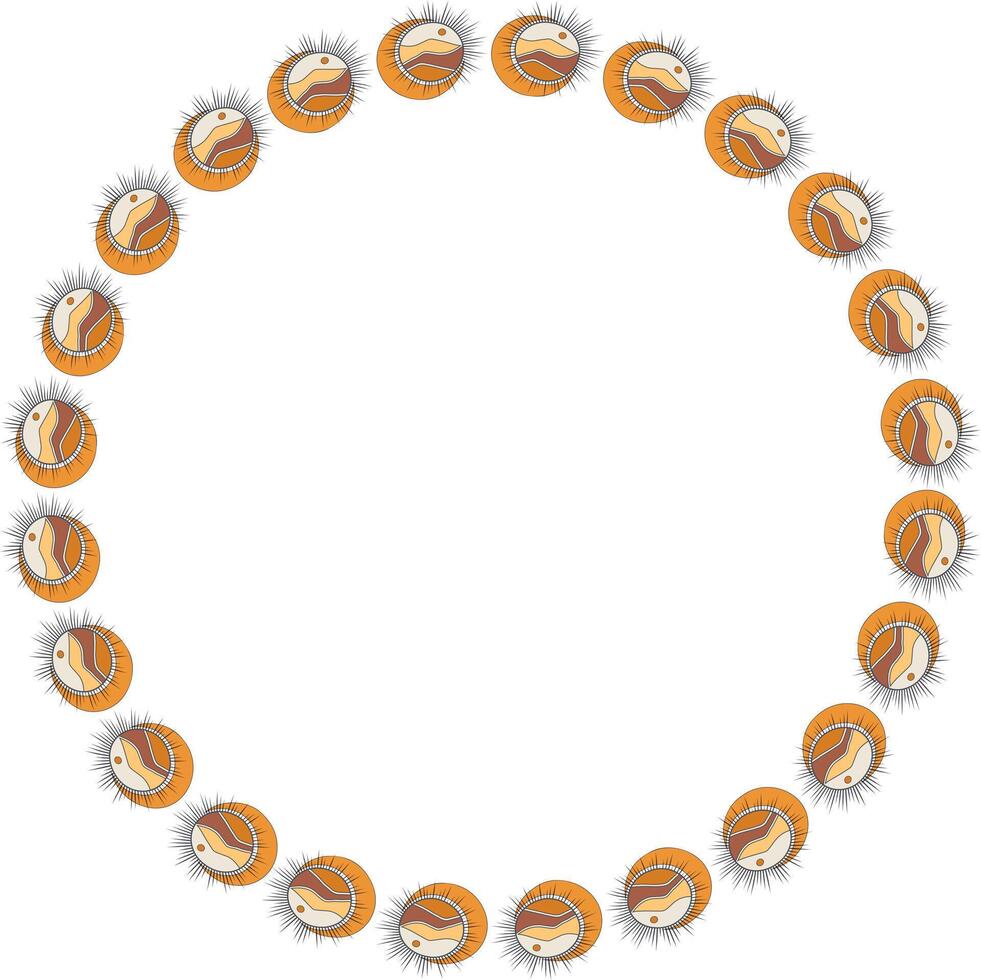 Witchcraft frame. celestial template for your text. Hand drawn illustration vector