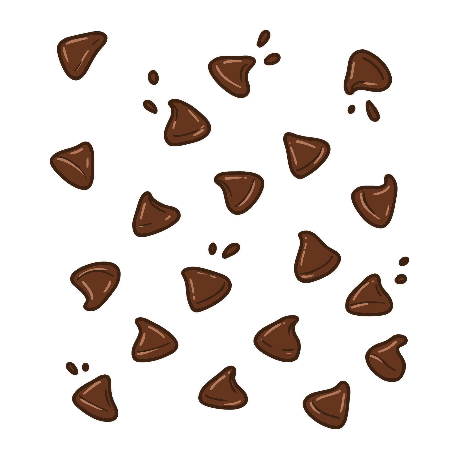 Chocolate chips pattern 72136889 Vector Art at Vecteezy