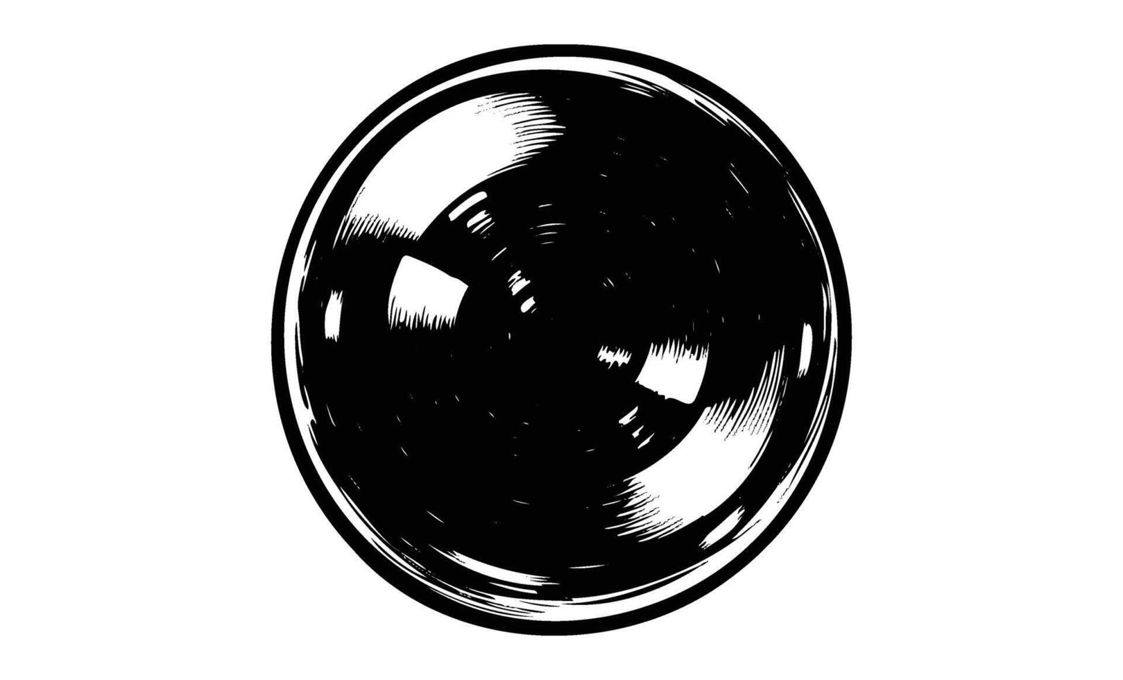 Monochrome circular abstract design with intricate black and white patterns vector