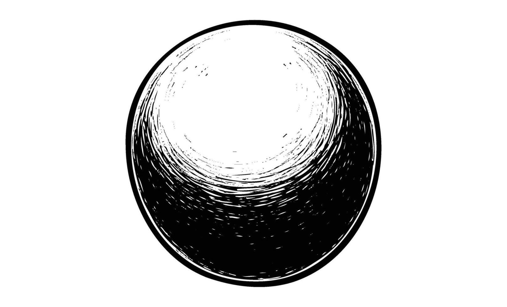 Monochrome circular design with textured gradient effect vector