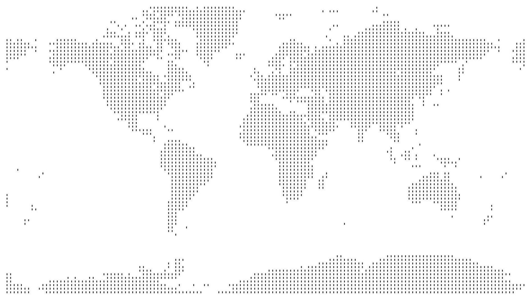 Vertical square shape dotted world map with a stunning geometric pattern. Rectangular vertical square shape dot map is a creative representation of the planet's geography and borders. vector