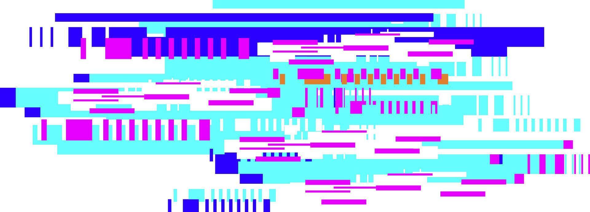 Abstract data glitch cyber digital pattern background vector