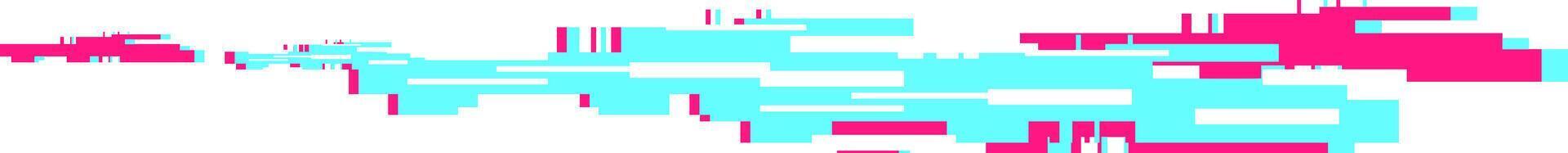 Glitch art stream creating digital data distortion background vector