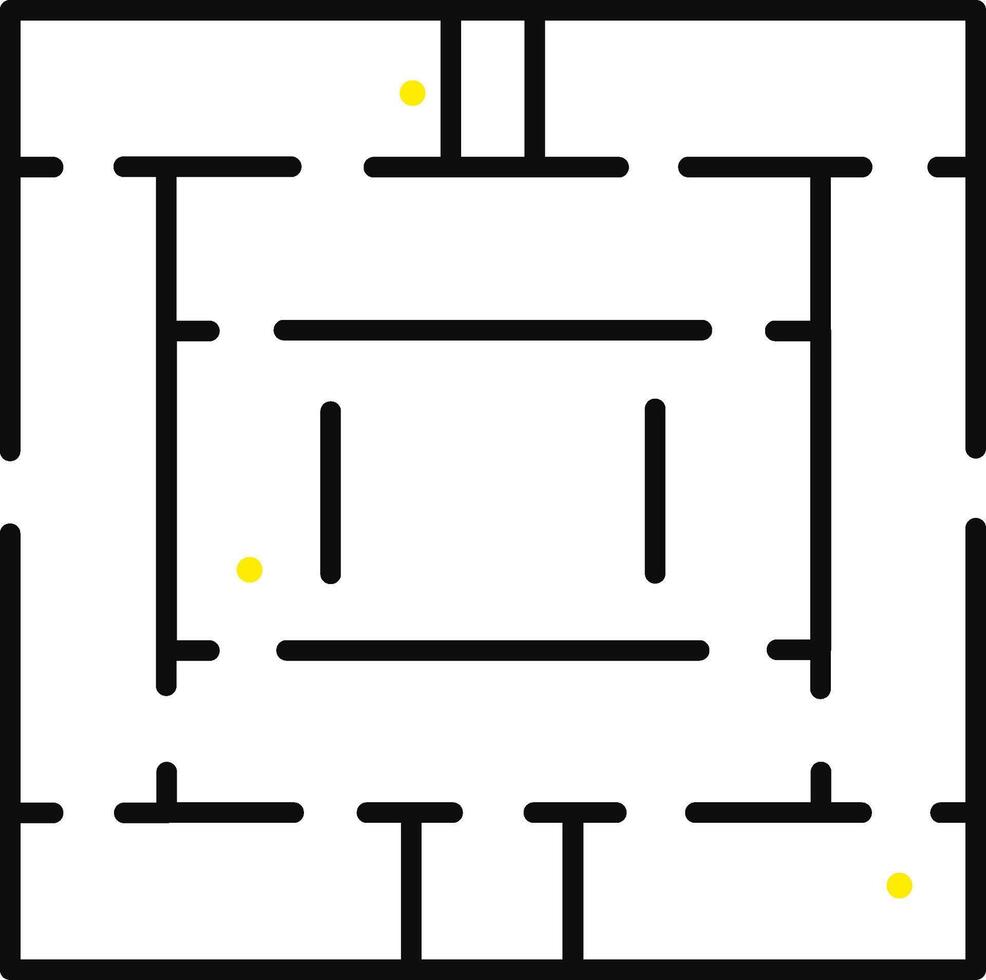 Maze puzzle solving finding solution business challenge vector