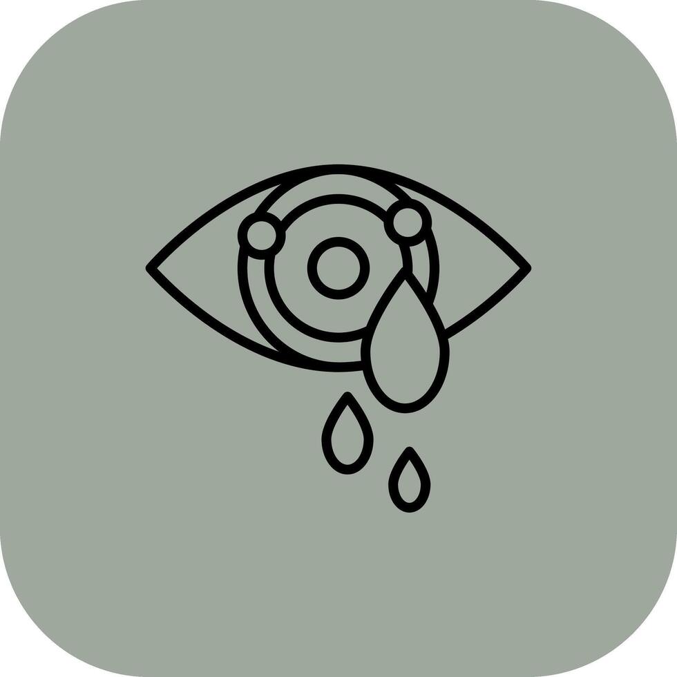 Crying Eyes Subtle User Interface Graphic vector