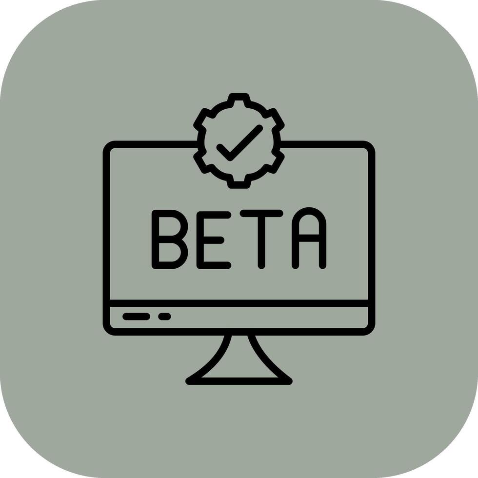 Beta Shadowed Flat UI Design vector