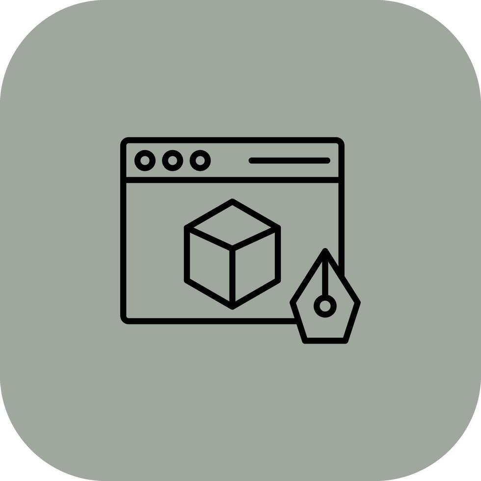 d Design Sharp Linear Edge Mark vector