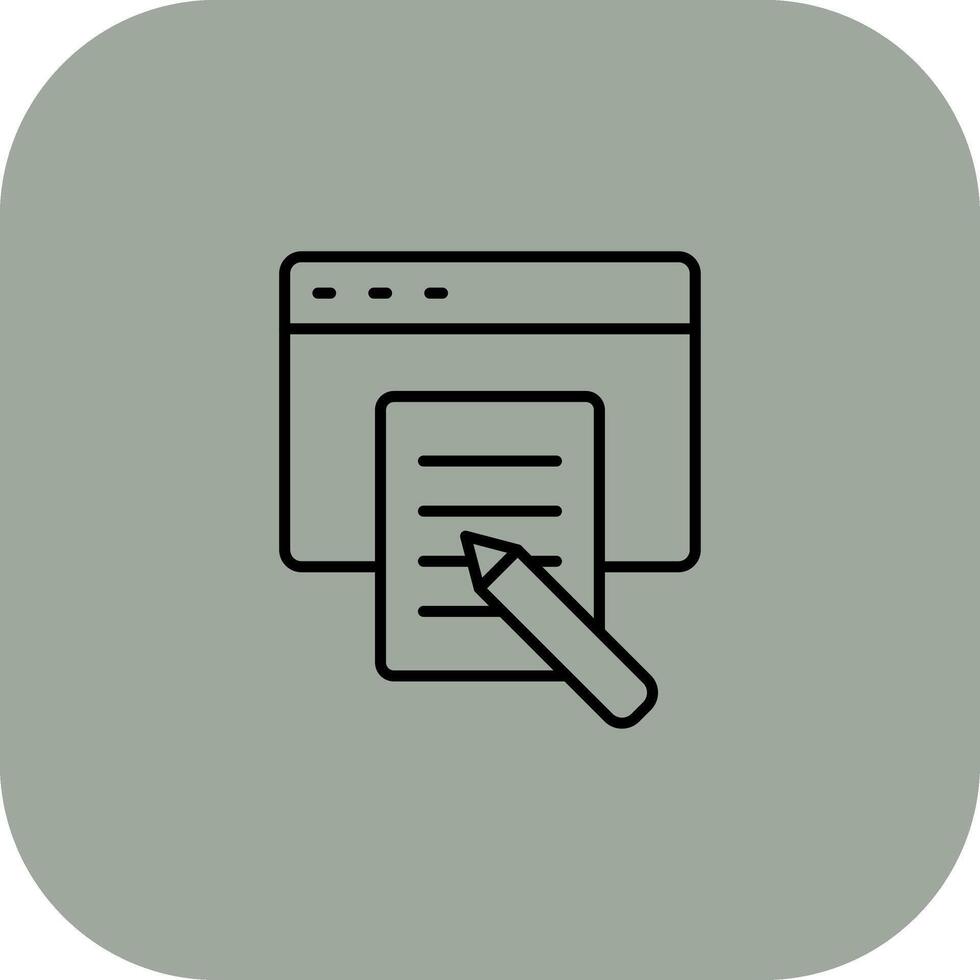 Copywriter Application Focused UI Design vector