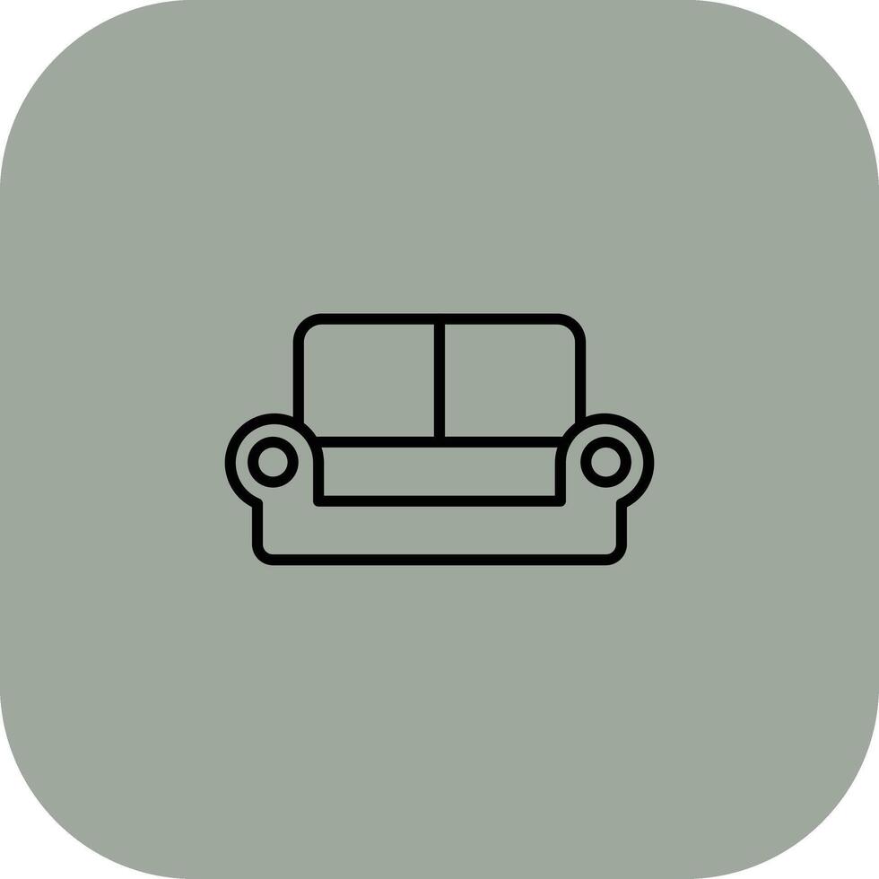 Couch Minimal Graphic Visual Element vector
