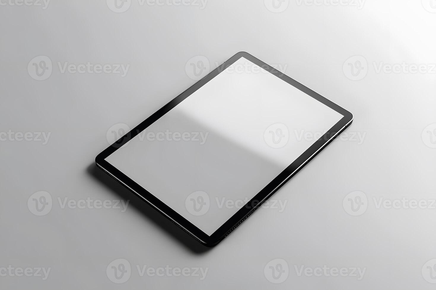 Digital Tablet Screen Displays Blank White Space for Design, Presenting a Sleek Modern Device for Various Applications, Including Productivity and Entertainment, Providing Seamless User Experience and photo