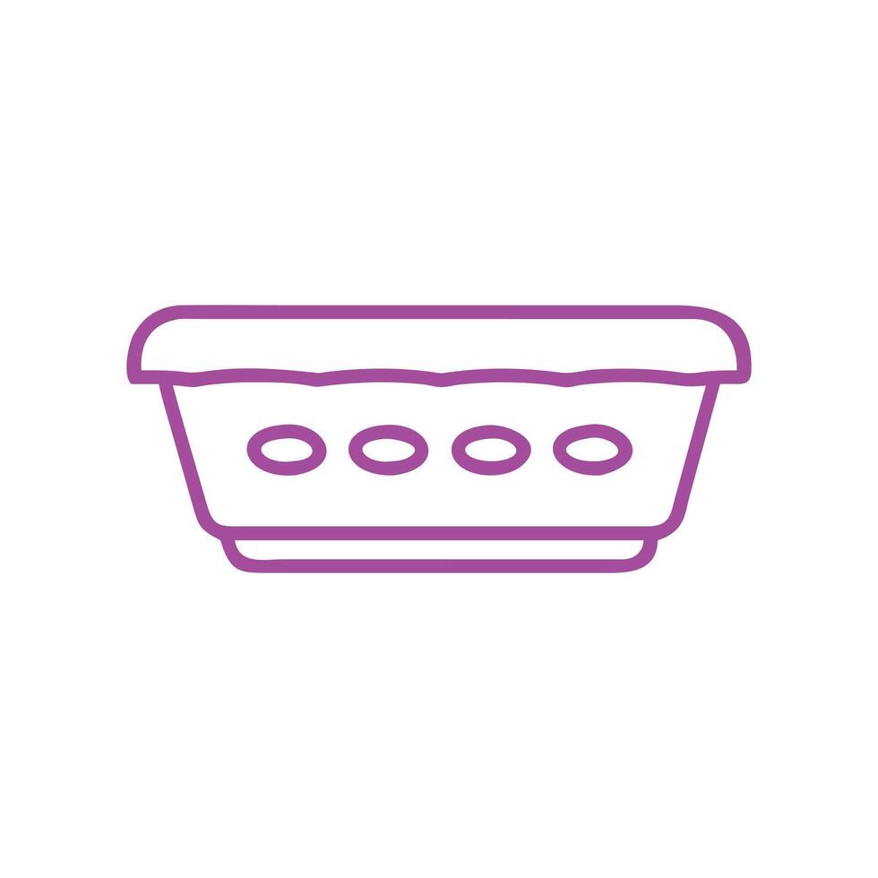 Outline Rectangular Container Icon container, box vector