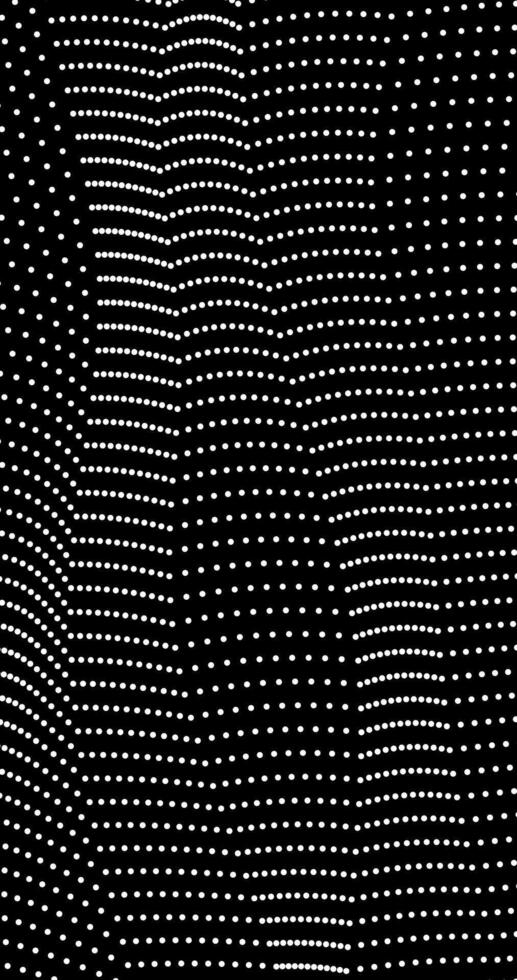 Black background with Halftone circle dots pattern vector