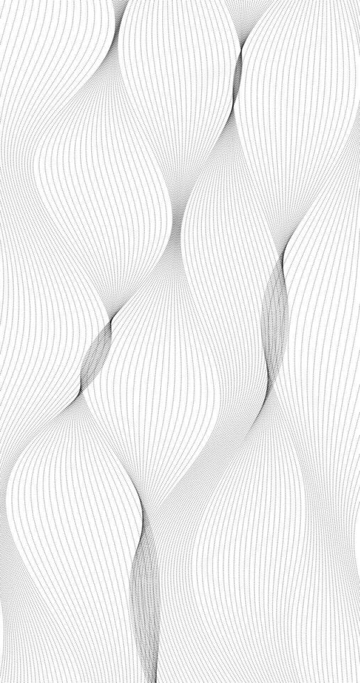 Abstract Fabric Texture with Black wavy lines on White Background vector