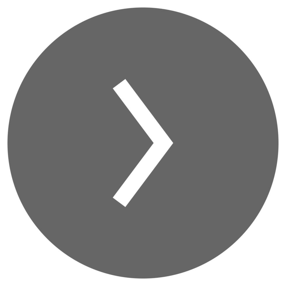 mínimo Derecha flecha icono dentro un sólido círculo, ideal para aplicación navegación, ui botones, o moderno digital interfaces con limpiar estilismo vector