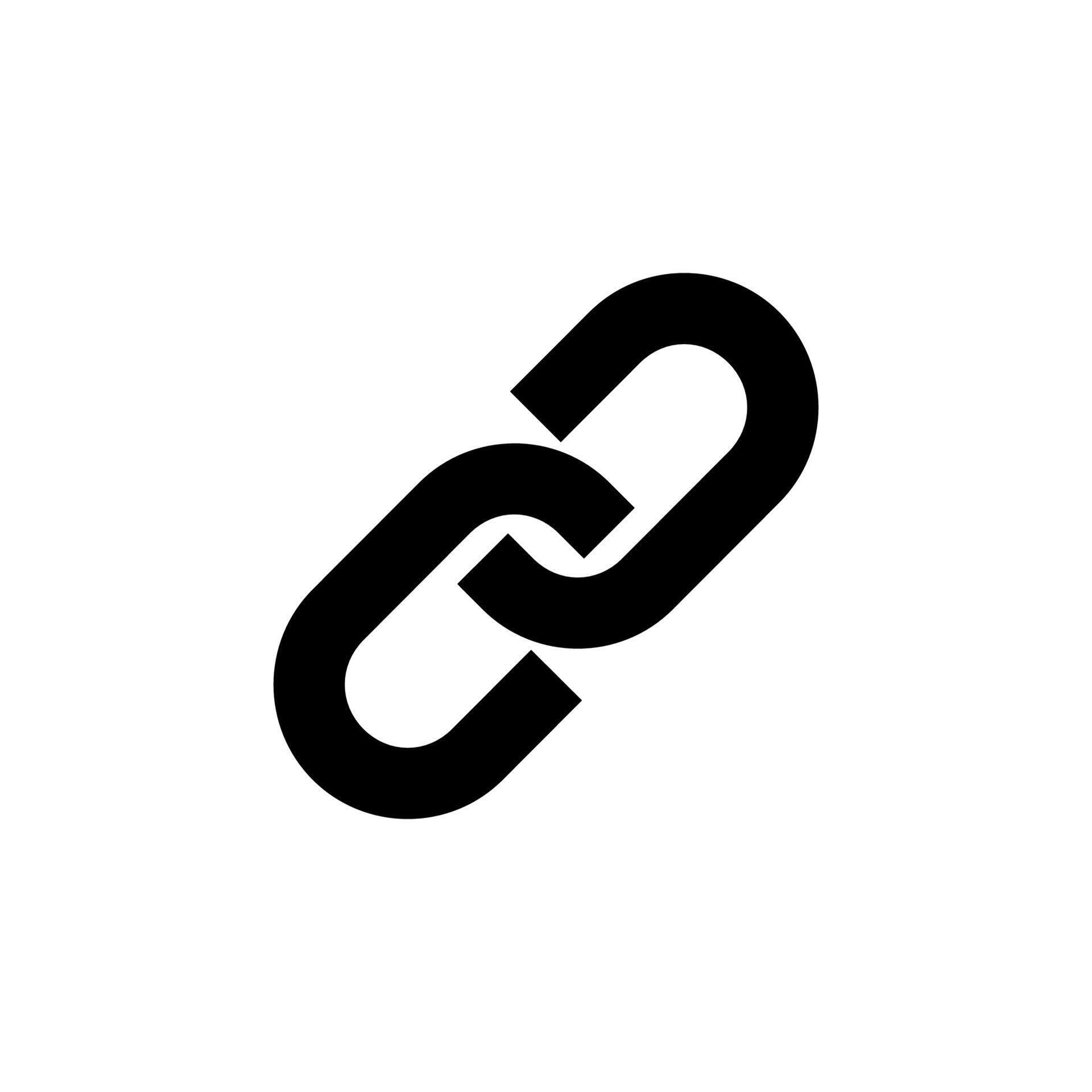 Clean Solid Link Icon for Reference, Attach File, and Connection ...