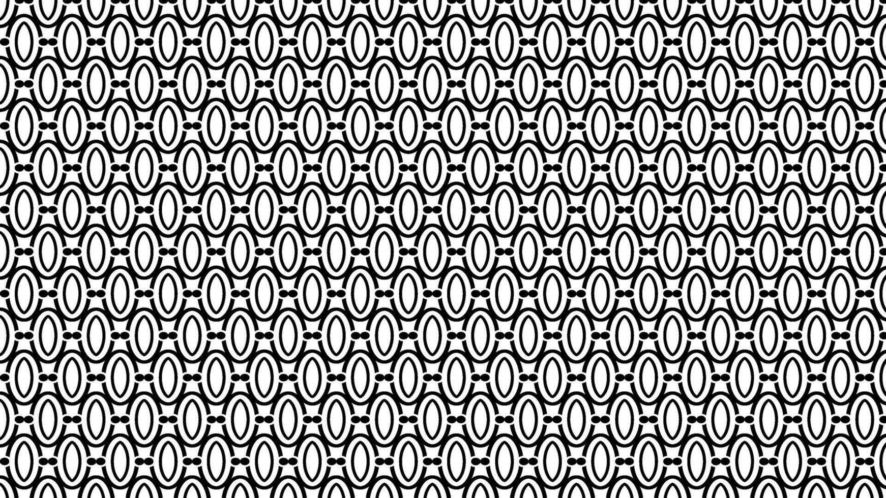 Abstract seamless monochrome pattern with intricate geometric oval shapes creating a visually engaging and modern repeating design. Ideal for contemporary backgrounds and graphic projects vector