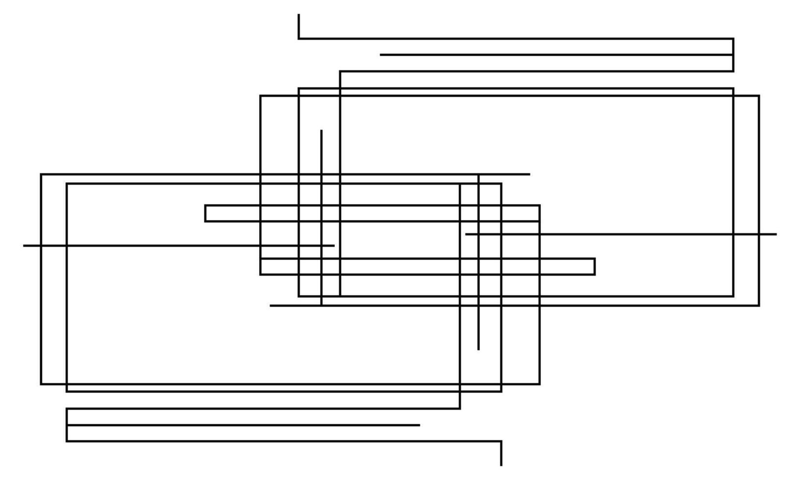 Minimal Flat Background with Abstract Overlay Shapes vector