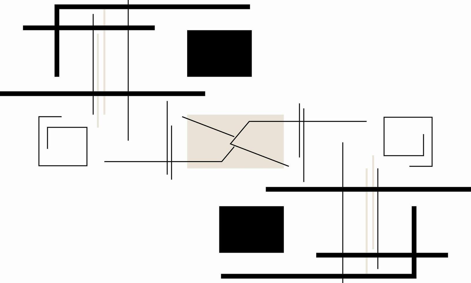 Minimal Flat Design Background with Abstract Layout vector