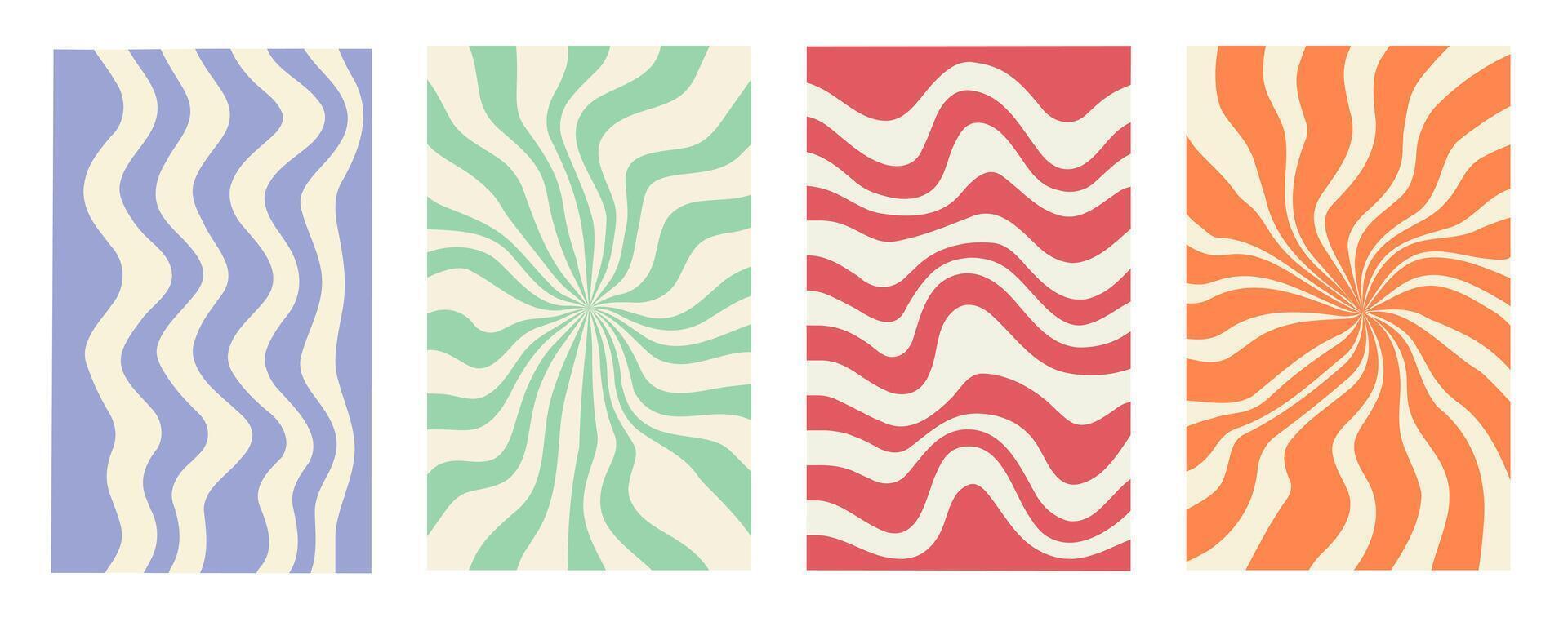 Geometric posters of simple shape and pattern. Abstract style. Floating patterns. vector