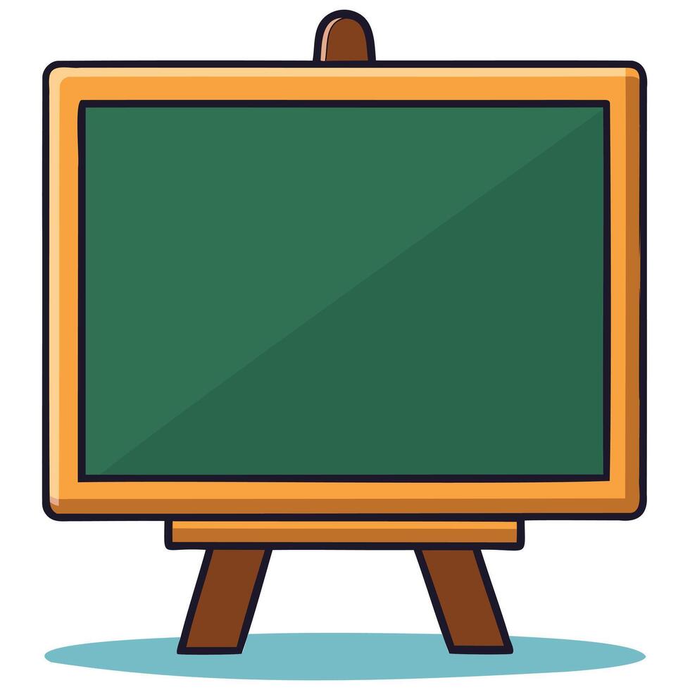 Hyper Realistic School Blackboard Frame Texture Digital Display Art vector