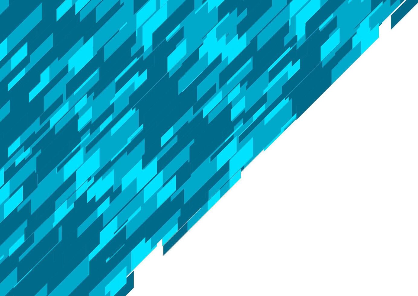 Blue geometric elements abstract tech background vector