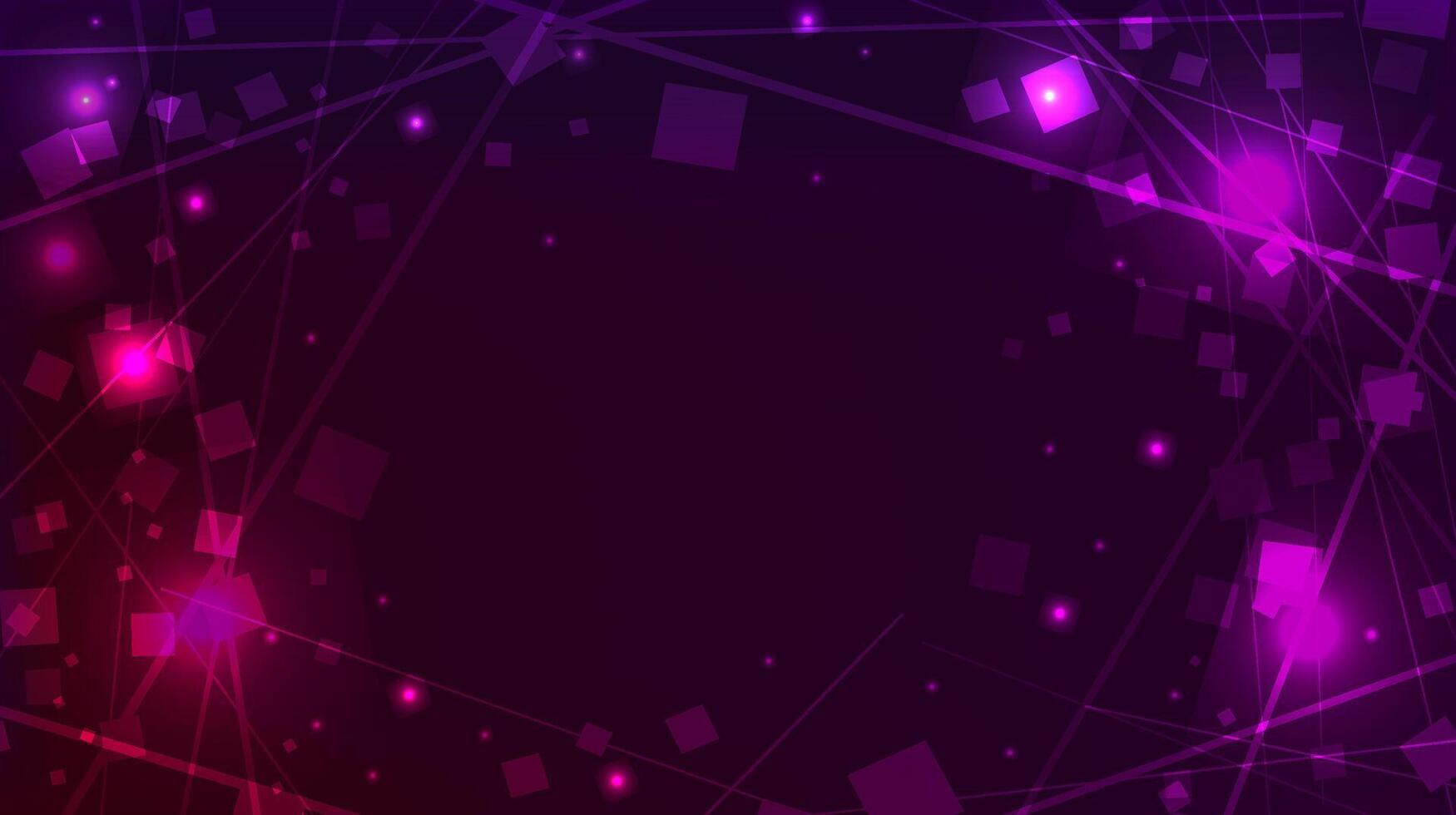 Abstract purple background with square sequins and lines for your creativity vector