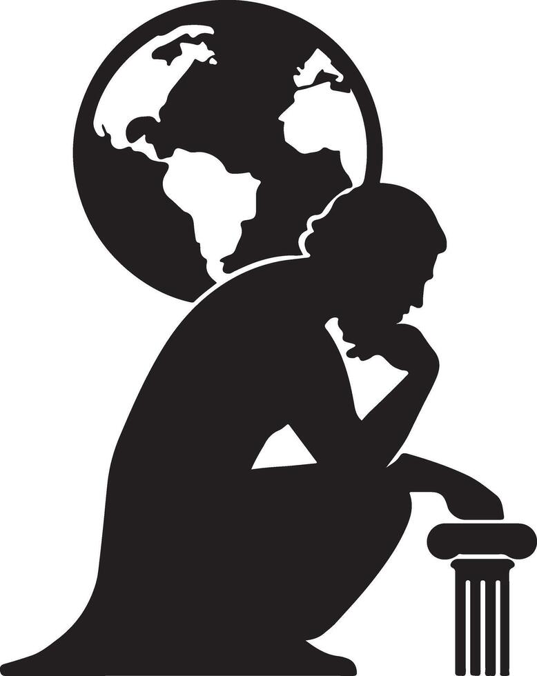Global Responsibility Thinker vector